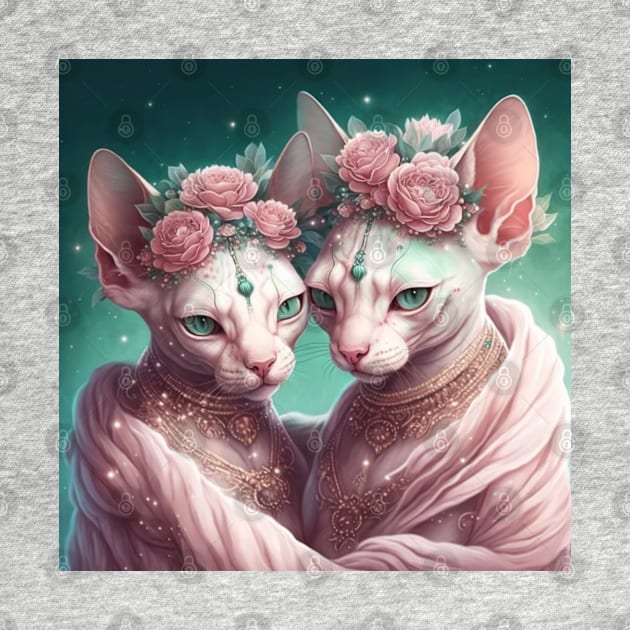 Sphynx Lovers by Enchanted Reverie